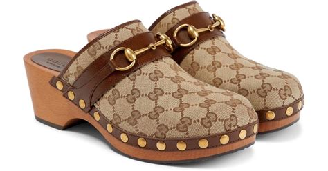 gucci clogs brown|Gucci Mules for Women .